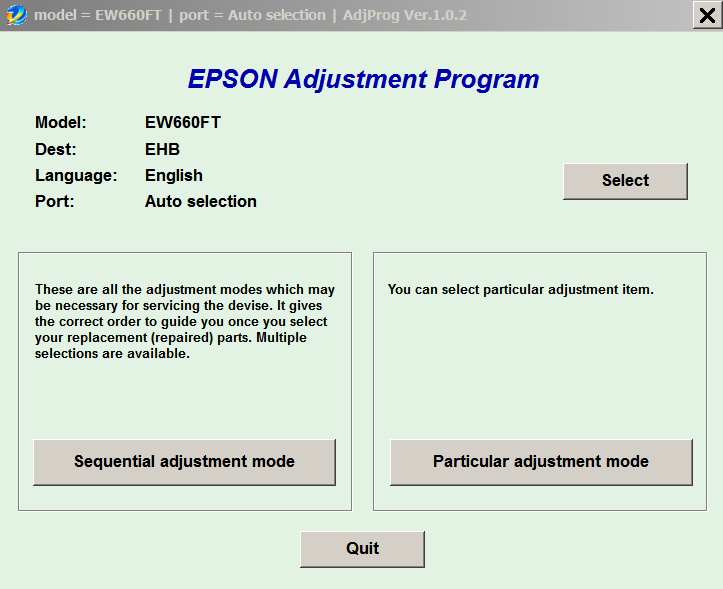 Epson <b>EW-M660FT</b> (EHB) Ver.1.0.2 Service Adjustment Program  <font color=red>New!</font>